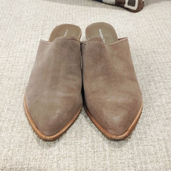 Treasure & Bond Taupe Suede Mules - Picture 3 of 7